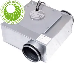Низкопрофильный вентилятор Ostberg LPKB 160 C1 EC-y1