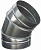 Круглый отвод 45-D125